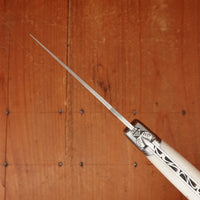 Fontenille Pataud Laguiole Nature 12cm Pocket Knife Cow Bone Lockback