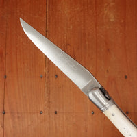 Fontenille Pataud Laguiole Nature 12cm Pocket Knife Cow Bone Lockback