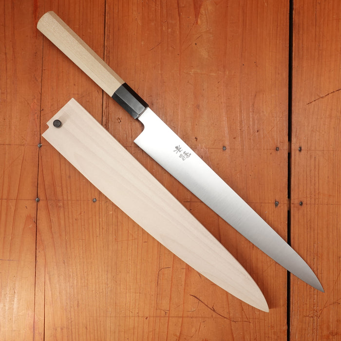 Ashi Hamono Ginga 270mm Wa Sujihiki Shirogami 2 with Saya