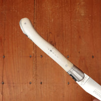 Fontenille Pataud Laguiole Nature 12cm Pocket Knife Cow Bone Lockback