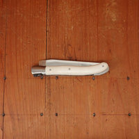 Fontenille Pataud Laguiole Nature 12cm Pocket Knife Cow Bone Lockback