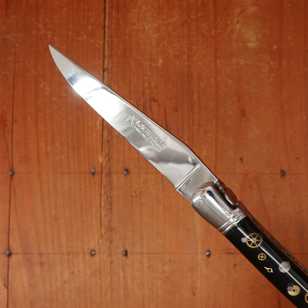 Fontenille Pataud Laguiole Nature 12cm Pocket Knife Stainless Lockback Watch Mechanism