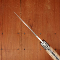 Fontenille Pataud Laguiole Nature 12cm Pocket Knife Stainless Lockback Curly Birch