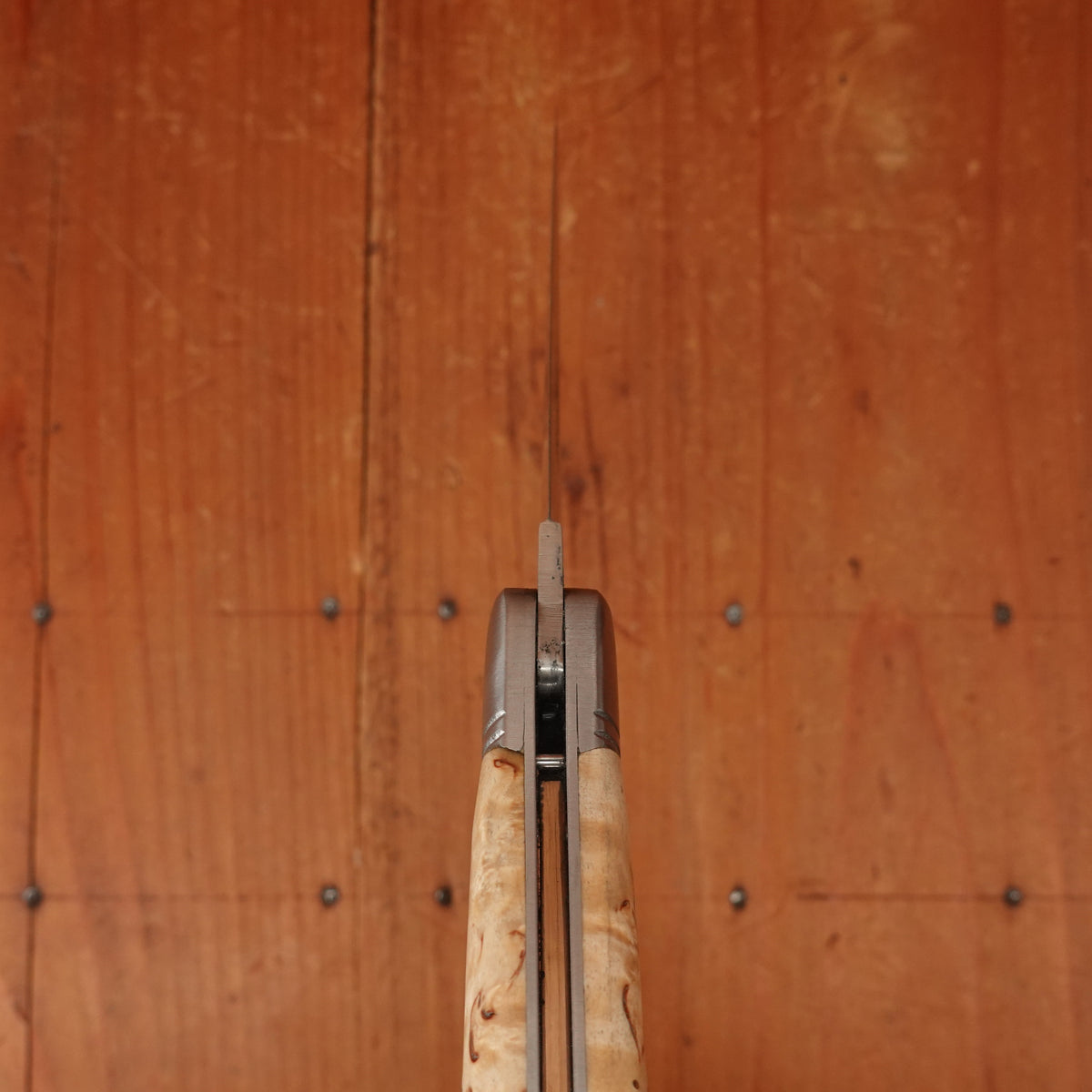 Fontenille Pataud Laguiole Nature 12cm Pocket Knife Stainless Lockback Curly Birch