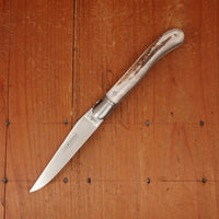 Fontenille Pataud Laguiole Nature 12cm Pocket Knife Stag Antler Lockback