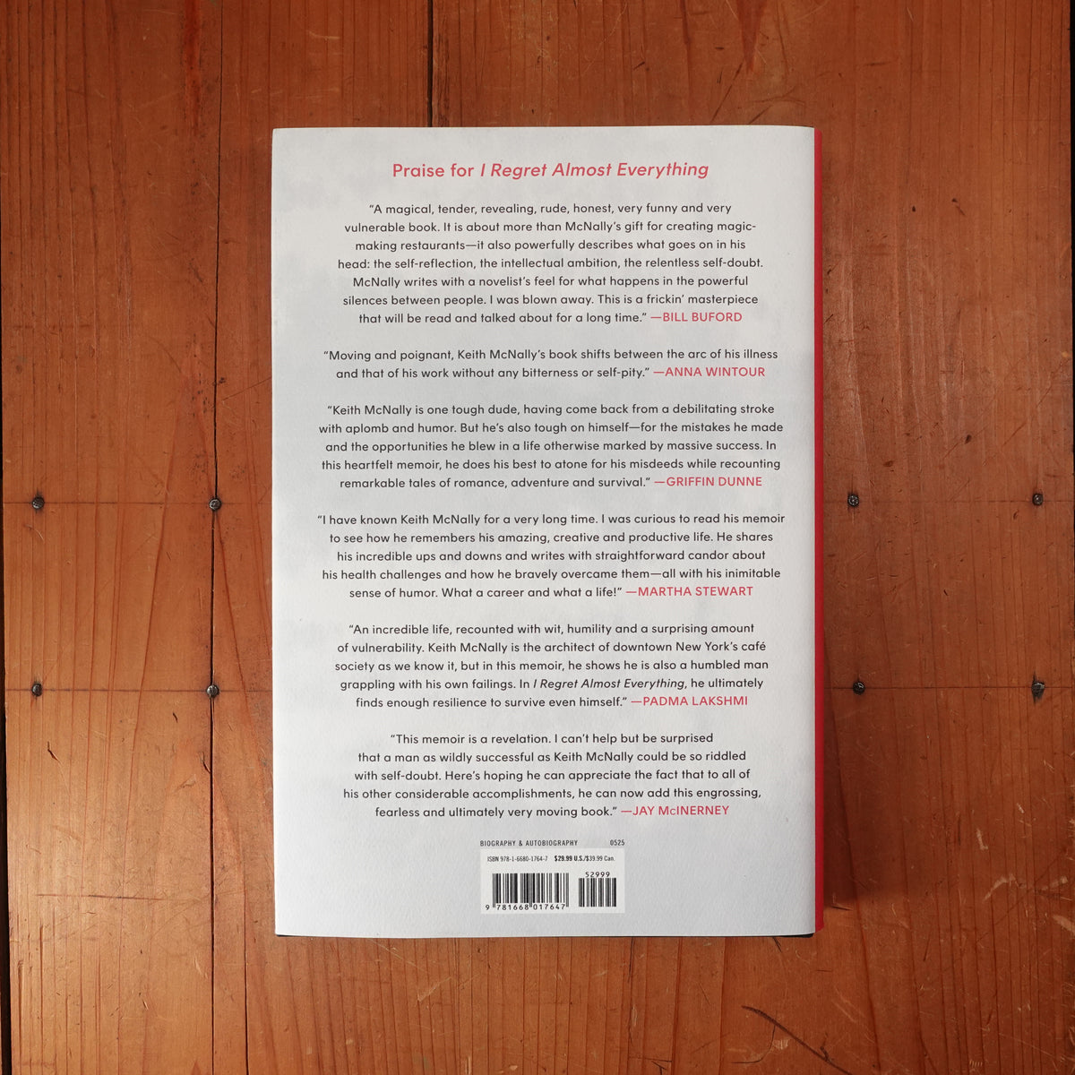 I Regret Almost Everything - Keith McNally