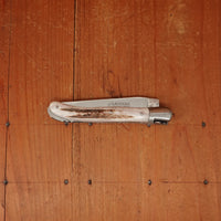 Fontenille Pataud Laguiole Nature 12cm Pocket Knife Stag Antler Lockback