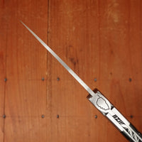 Fontenille Pataud Pialincu Needles 10.5cm Pocket Knife Stainless Lockback Carved Pinned Buffalo Horn