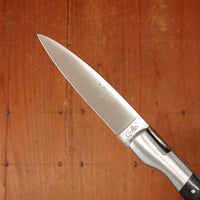 Fontenille Pataud Pialincu Needles 10.5cm Pocket Knife Stainless Lockback Carved Pinned Buffalo Horn