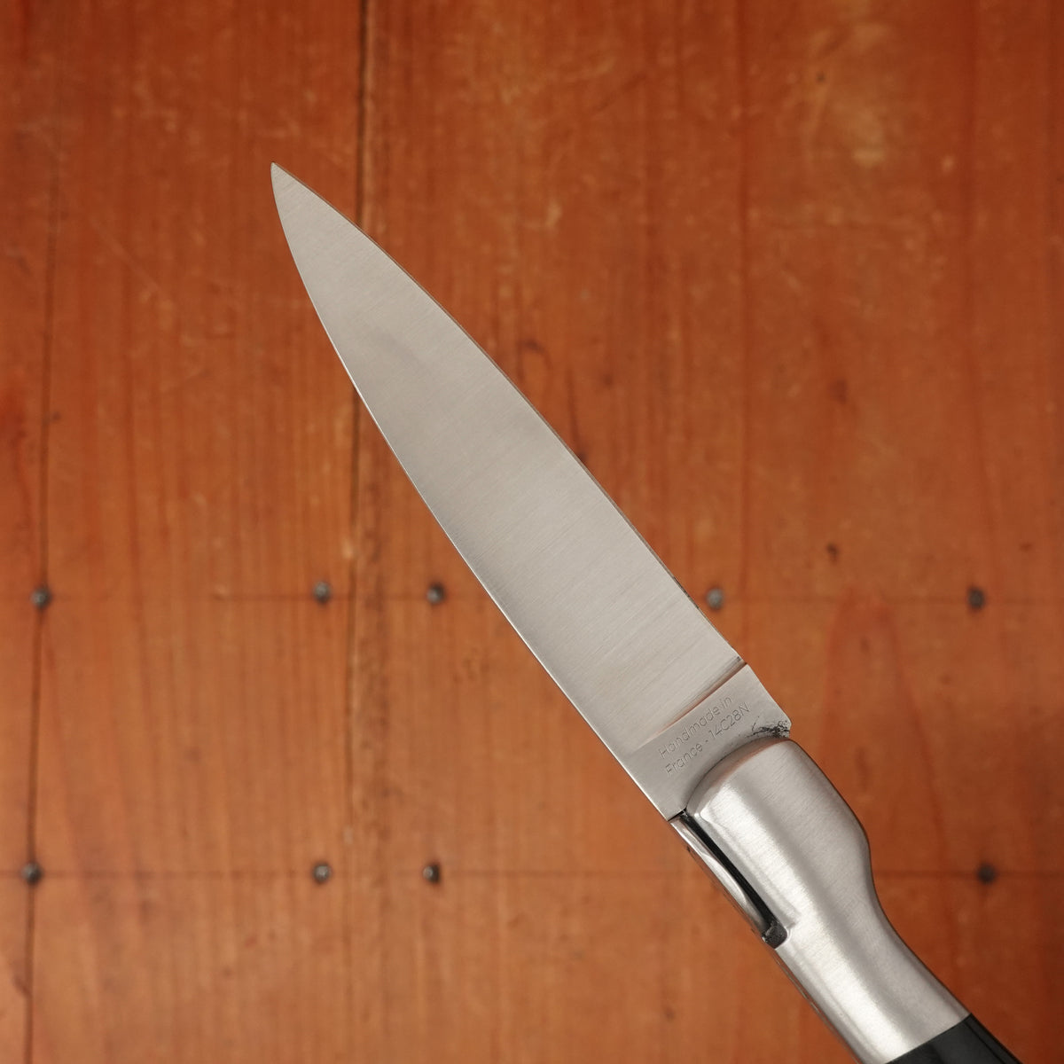 Fontenille Pataud Pialincu Needles 10.5cm Pocket Knife Stainless Lockback Carved Pinned Buffalo Horn