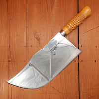 PIGEXTRA 11" Butcher's Leaf Cleaver n. 24 - Polished Stainless France 1970s-90s