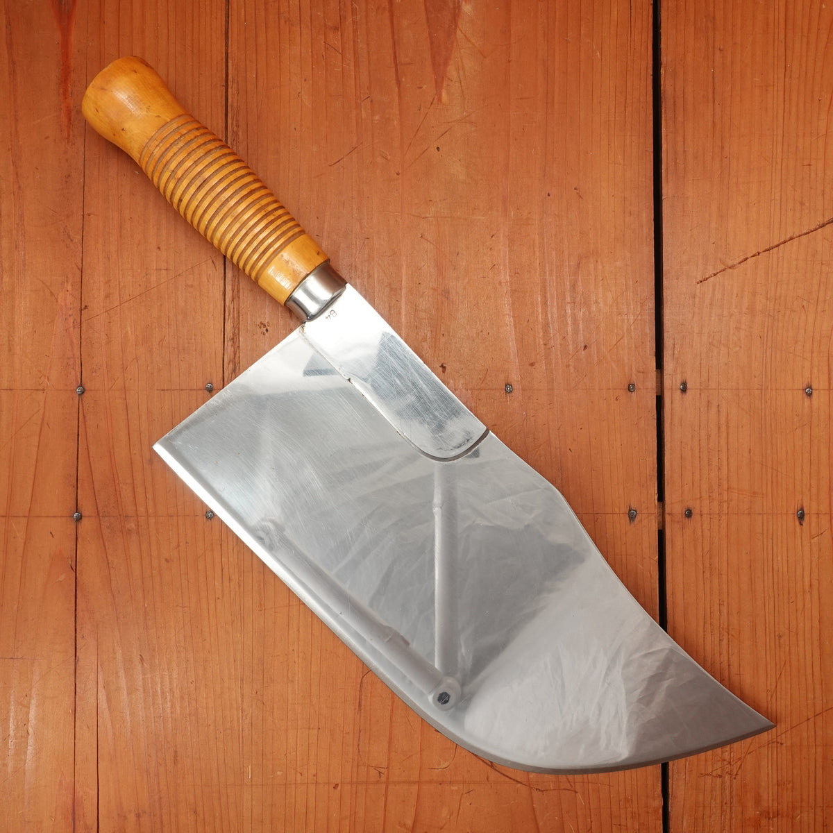 PIGEXTRA 11" Butcher's Leaf Cleaver n. 24 - Polished Stainless France 1970s-90s