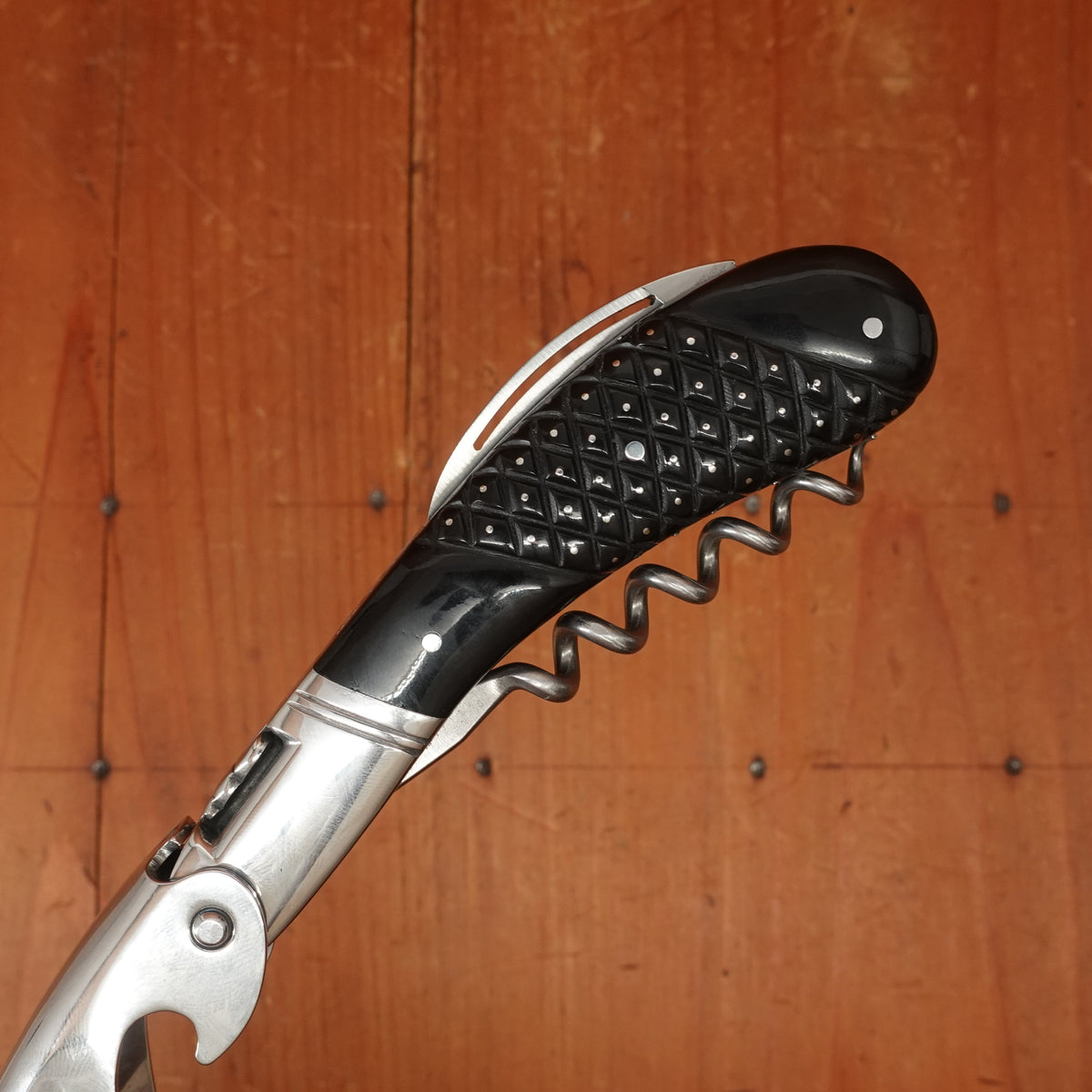 Fontenille Pataud Laguiole Magnum Sommelier Pocket Knife Carved Pinned Buffalo Horn Tip