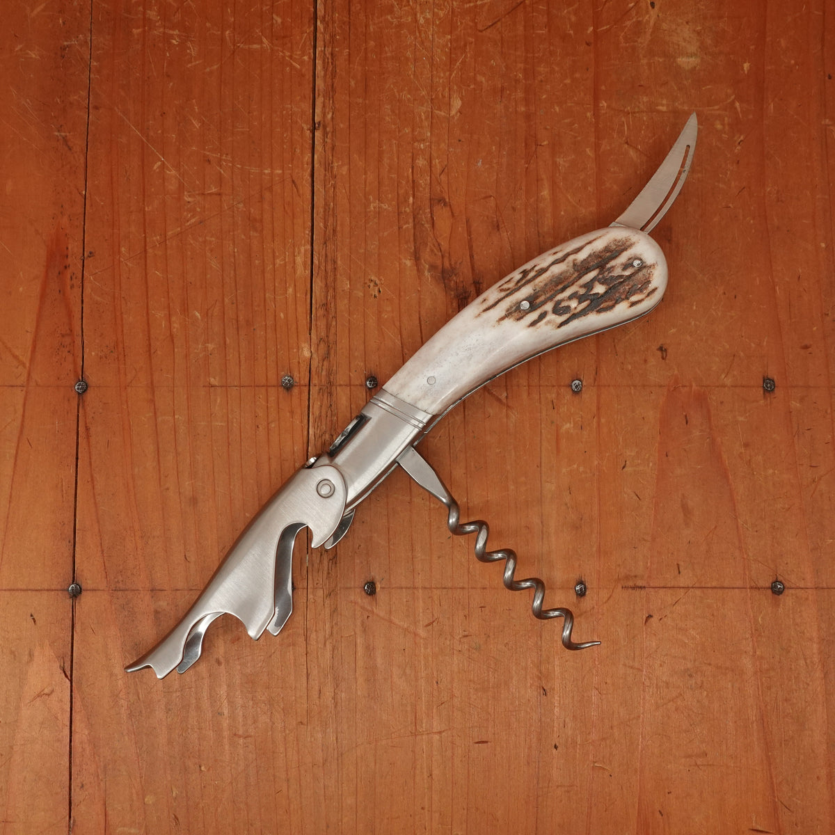 Fontenille Pataud Laguiole Magnum Sommelier Pocket Knife Stag Antler