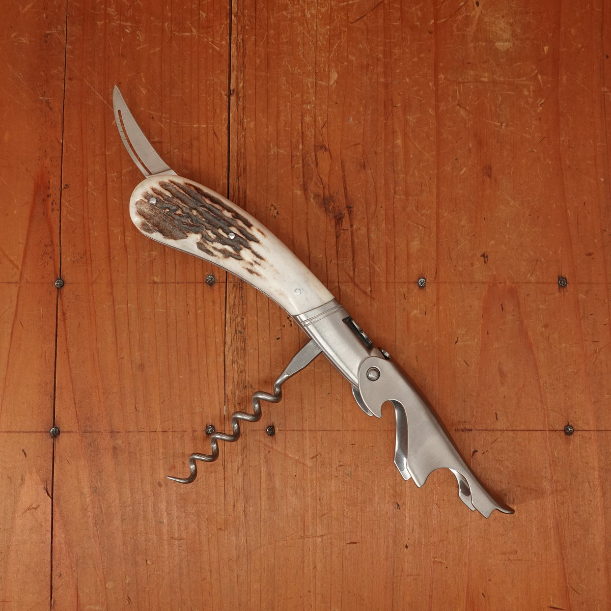 Fontenille Pataud Laguiole Magnum Sommelier Pocket Knife Stag Antler