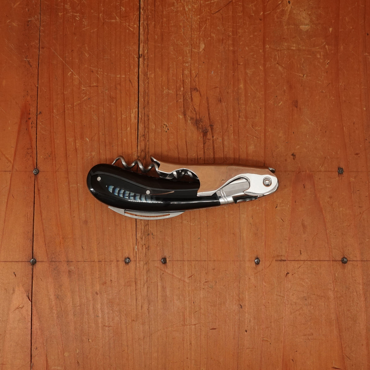 Fontenille Pataud Laguiole Magnum Sommelier Pocket Knife Feather Inlay