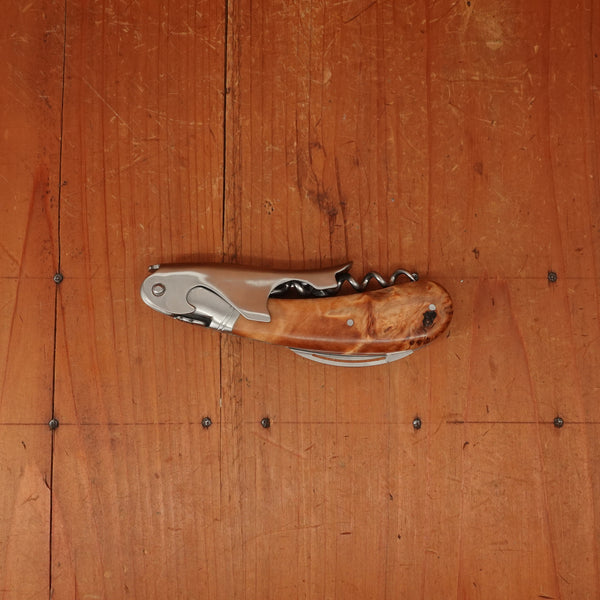 Fontenille Pataud Laguiole Magnum Sommelier Pocket Knife Poplar Burl