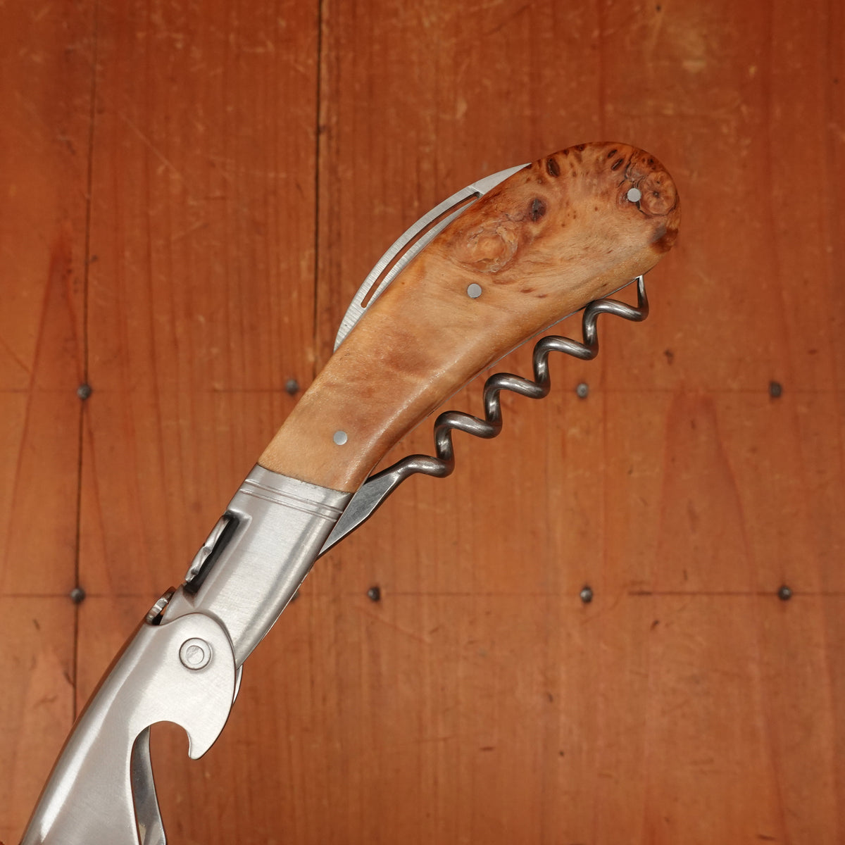 Fontenille Pataud Laguiole Magnum Sommelier Pocket Knife Poplar Burl