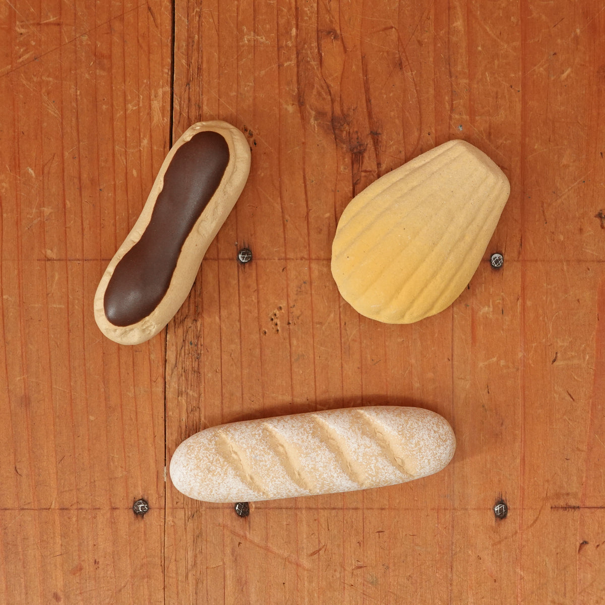 Ceramic Chopstick Rests Set of 3 (Baked Goods)