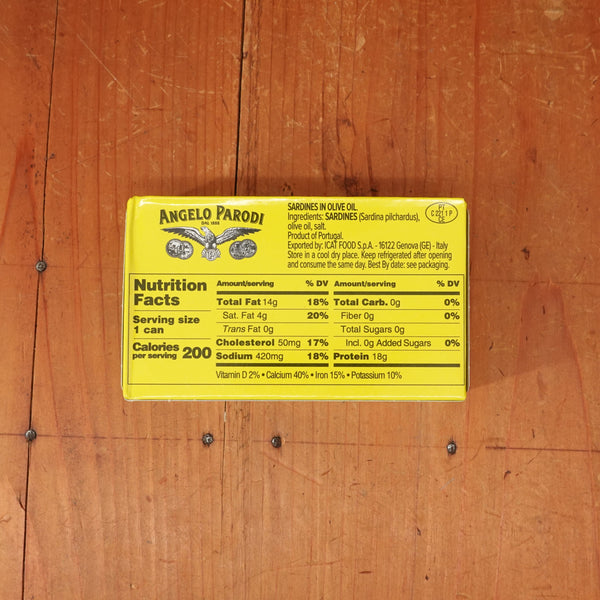 Angelo Parodi Sardine in Olive Oil - 120g