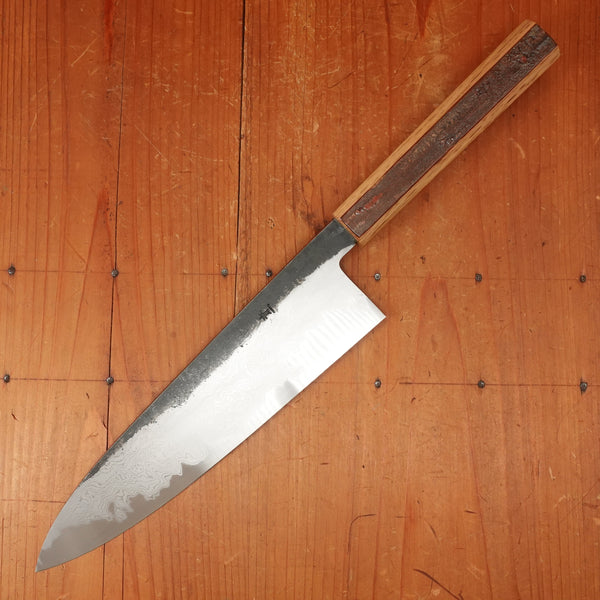 Hado Sumi B1D 240mm Tall Gyuto Aogami 1 Carbon Damascus Clad Urushi Sakura