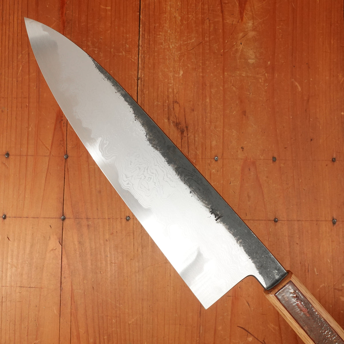 Hado Sumi B1D 240mm Tall Gyuto Aogami 1 Carbon Damascus Clad Urushi Sakura