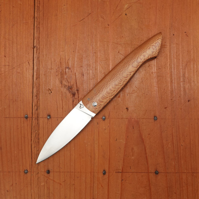 David Margrita Capuchin 11cm Drop Point Stainless Friction Lock Plain Wood