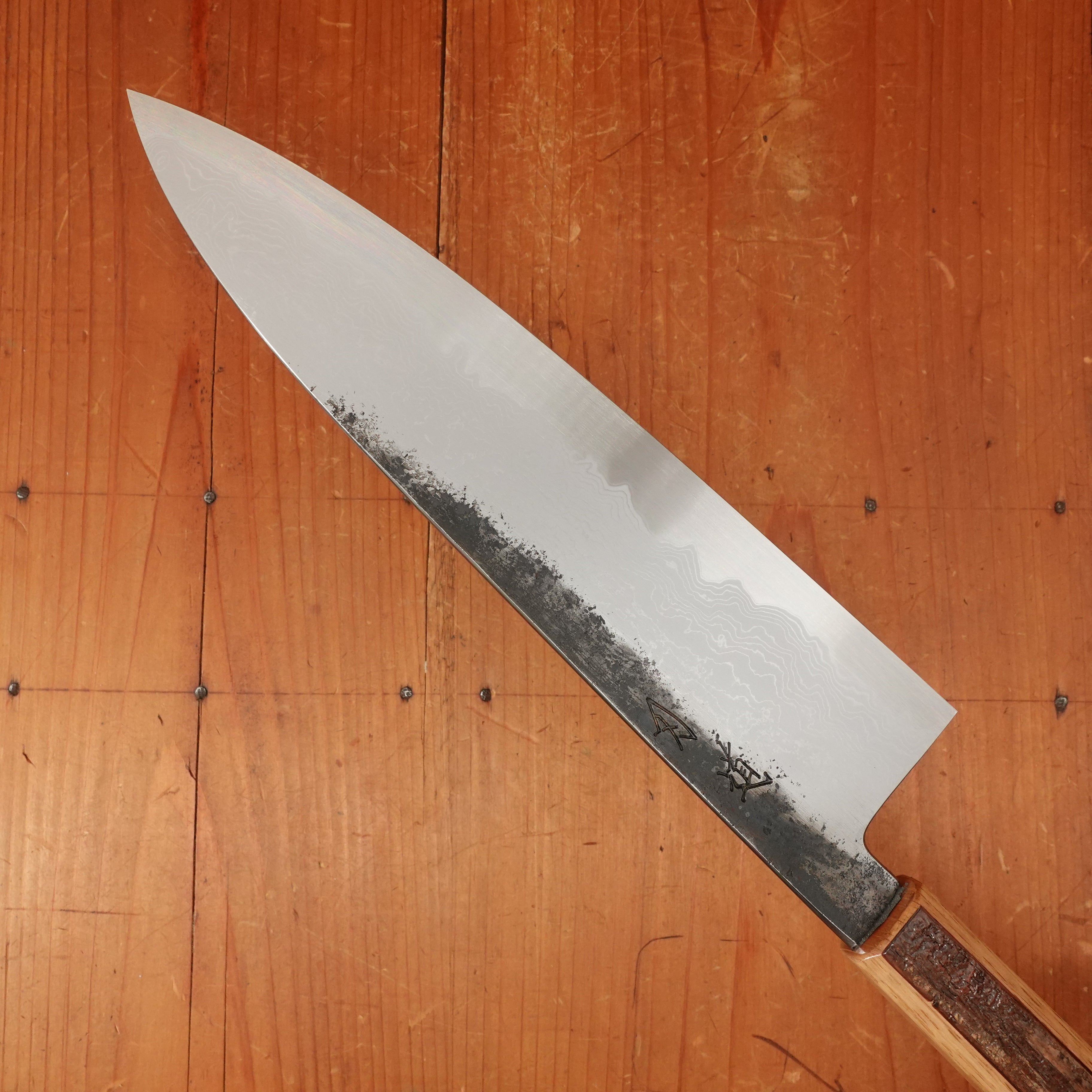 Hado Sumi B1D 240mm Tall Gyuto Aogami 1 Carbon Damascus Clad