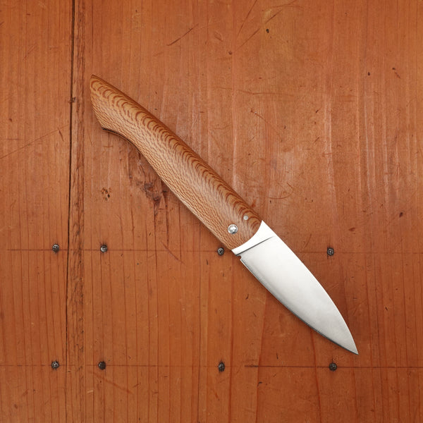 David Margrita Capuchin 11cm Drop Point Stainless Friction Fit Plain Wood