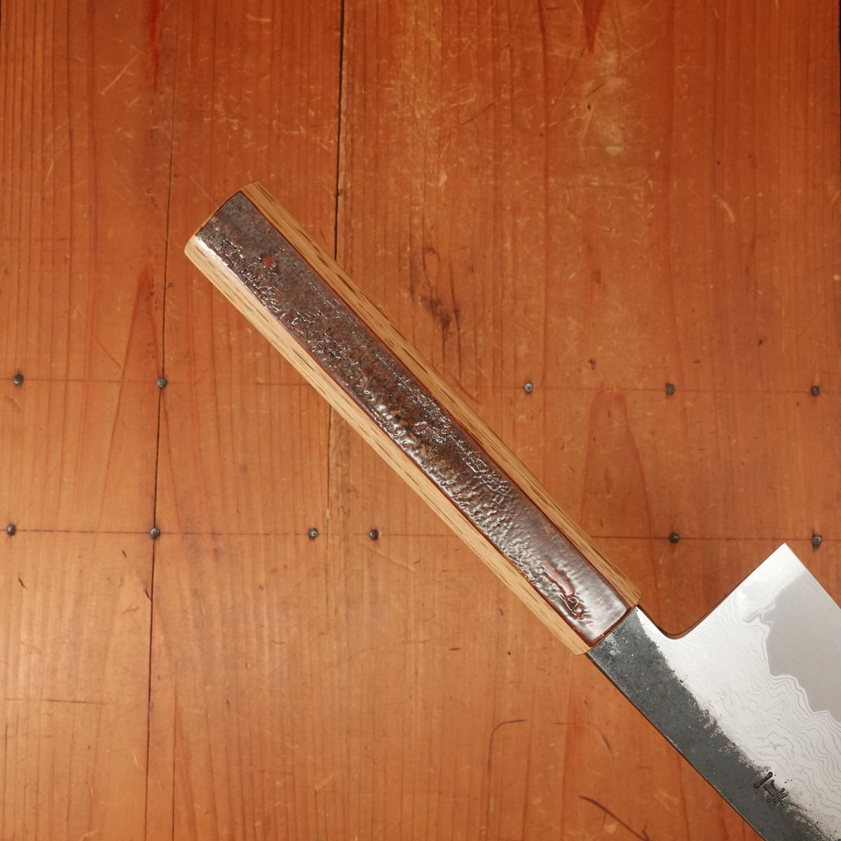 Hado Sumi B1D 240mm Tall Gyuto Aogami 1 Carbon Damascus Clad Urushi Sakura