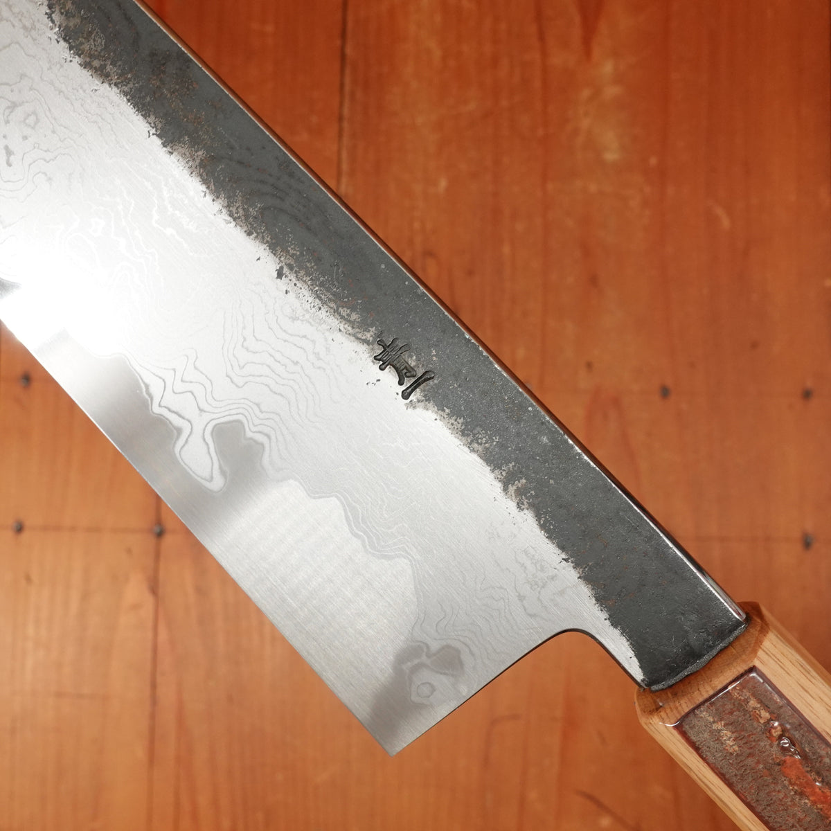 Hado Sumi B1D 240mm Tall Gyuto Aogami 1 Carbon Damascus Clad Urushi Sakura