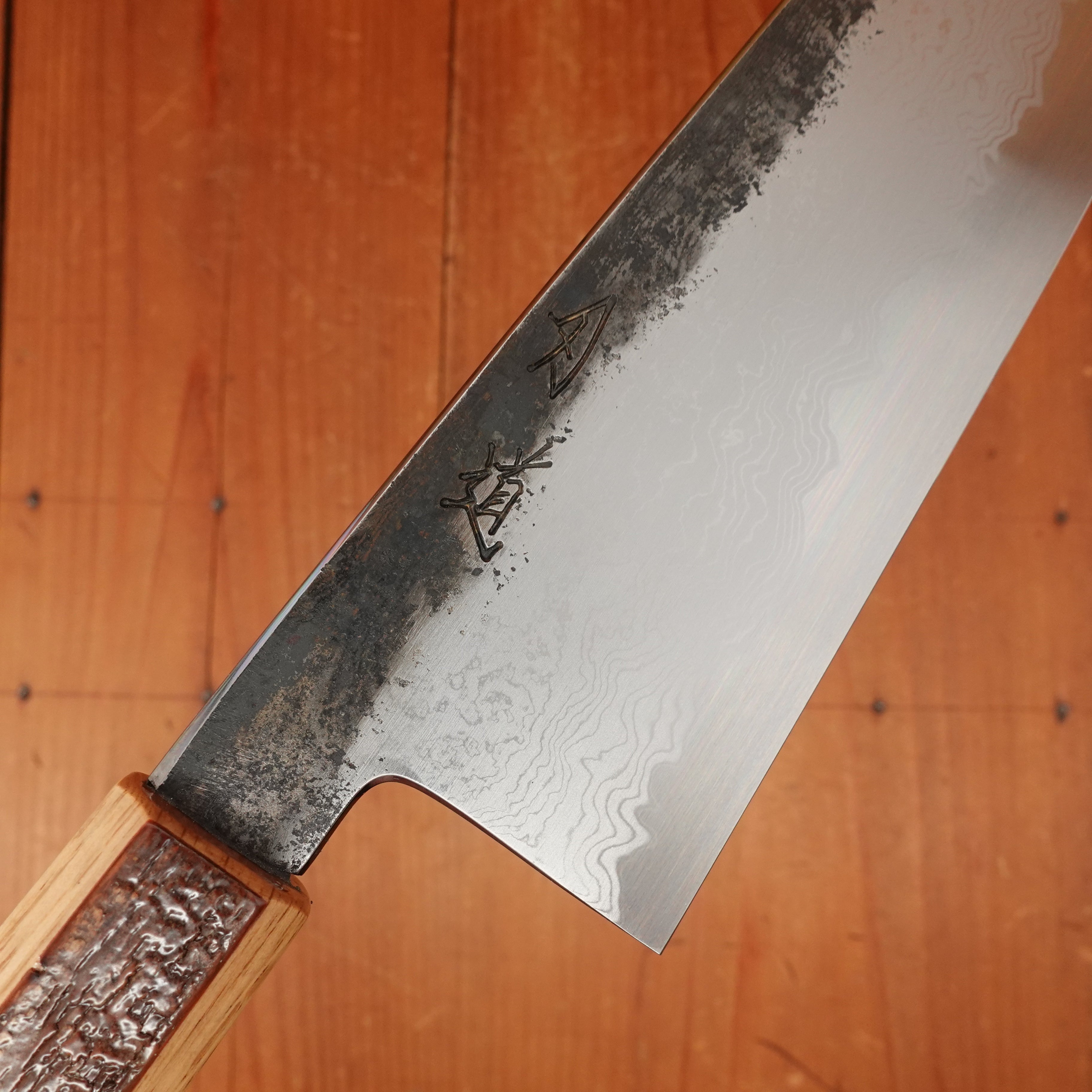 Hado Sumi B1D 240mm Tall Gyuto Aogami 1 Carbon Damascus Clad