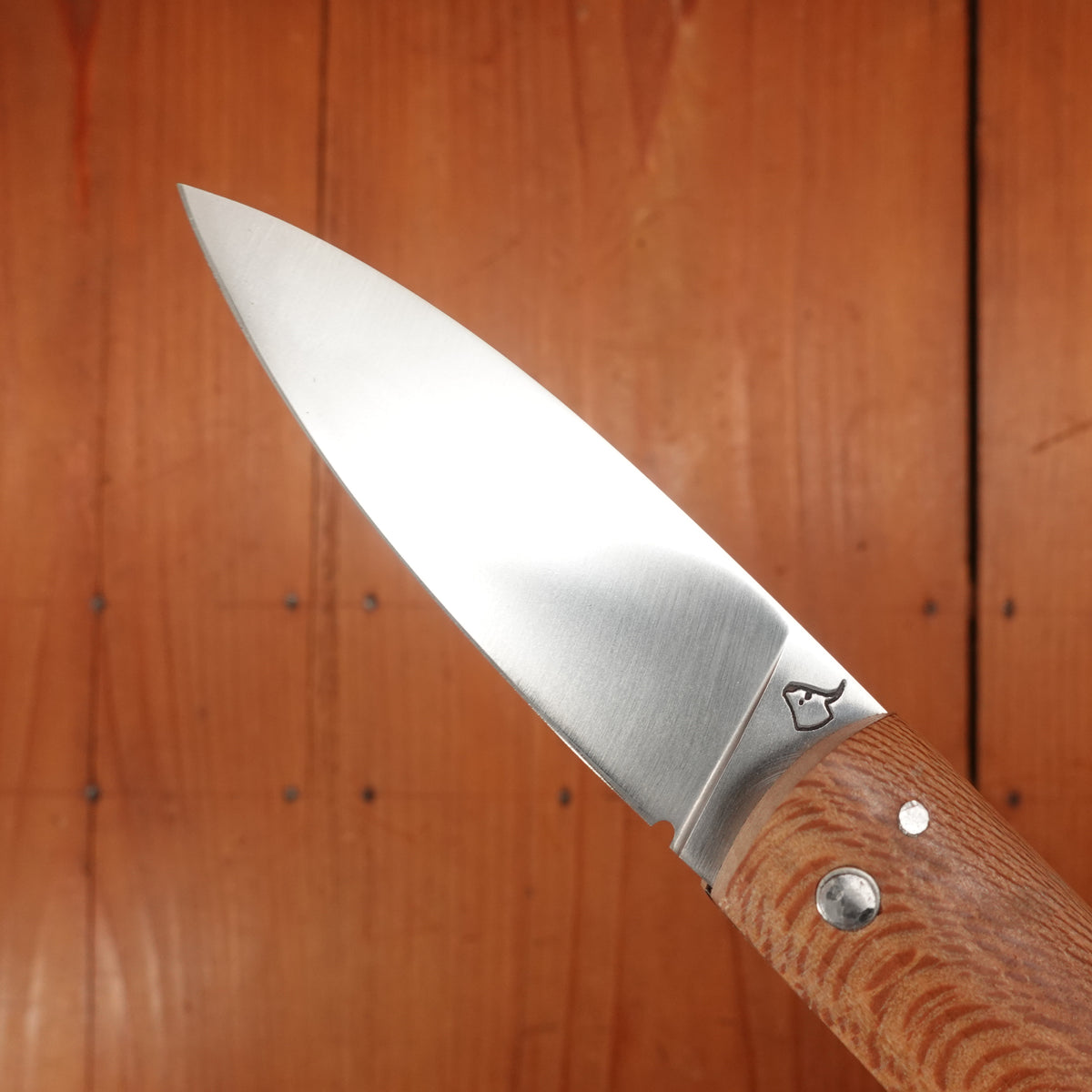 David Margrita Capuchin 11cm Drop Point Stainless Friction Lock Plain Wood