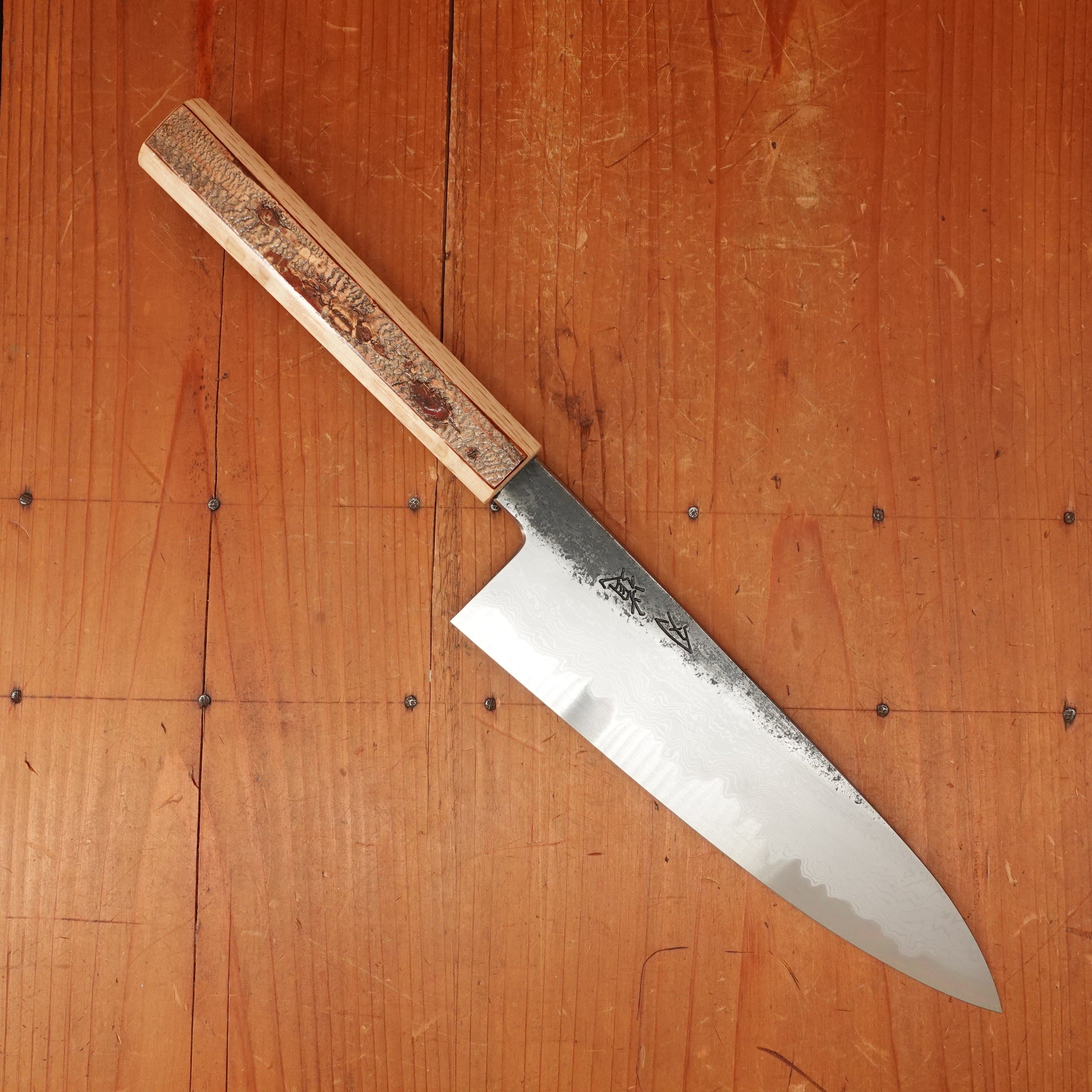 Hado Sumi B1D 210mm Tall Gyuto Aogami 1 Carbon Damascus Clad