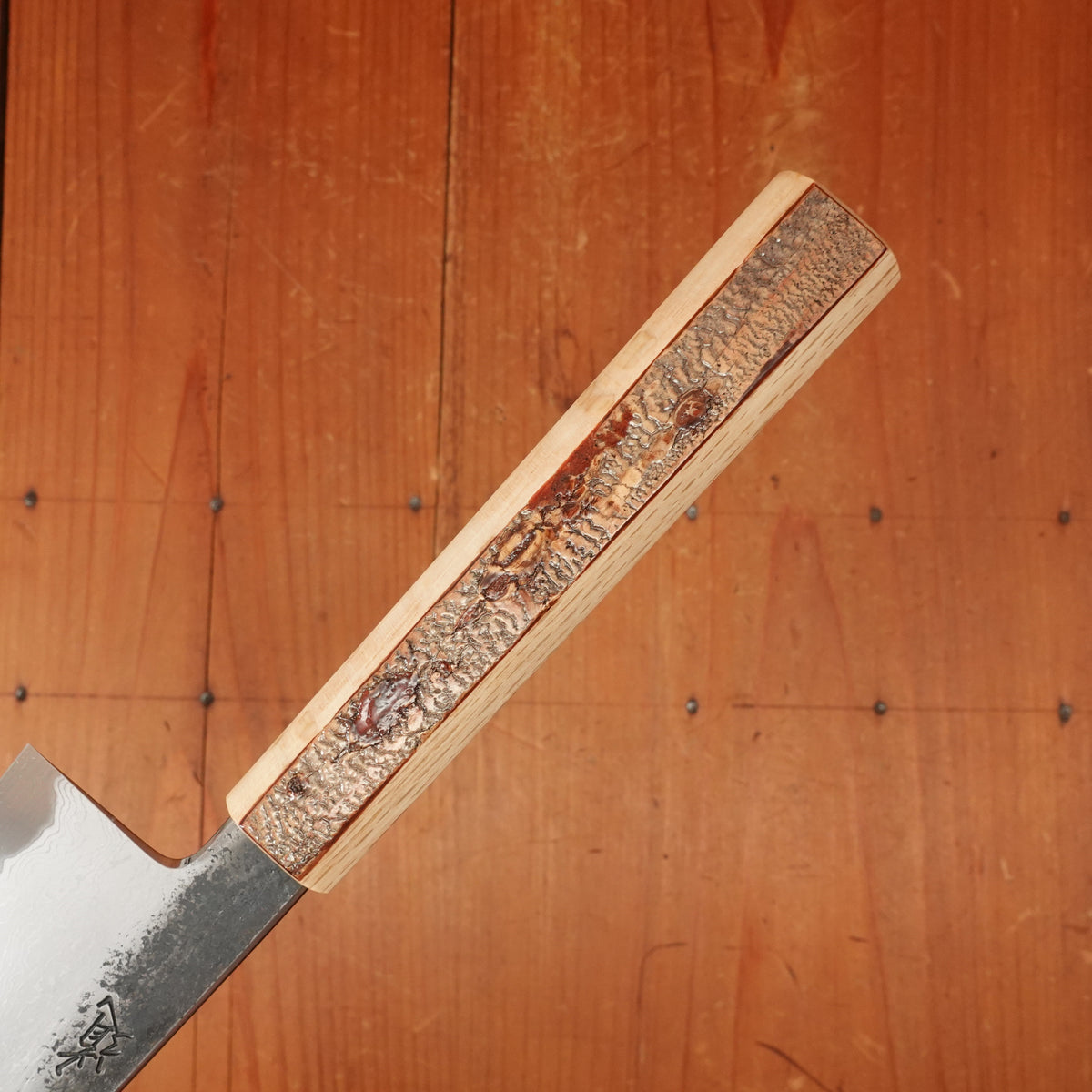 Hado Sumi B1D 210mm Tall Gyuto Aogami 1 Carbon Damascus Clad Urushi Sakura