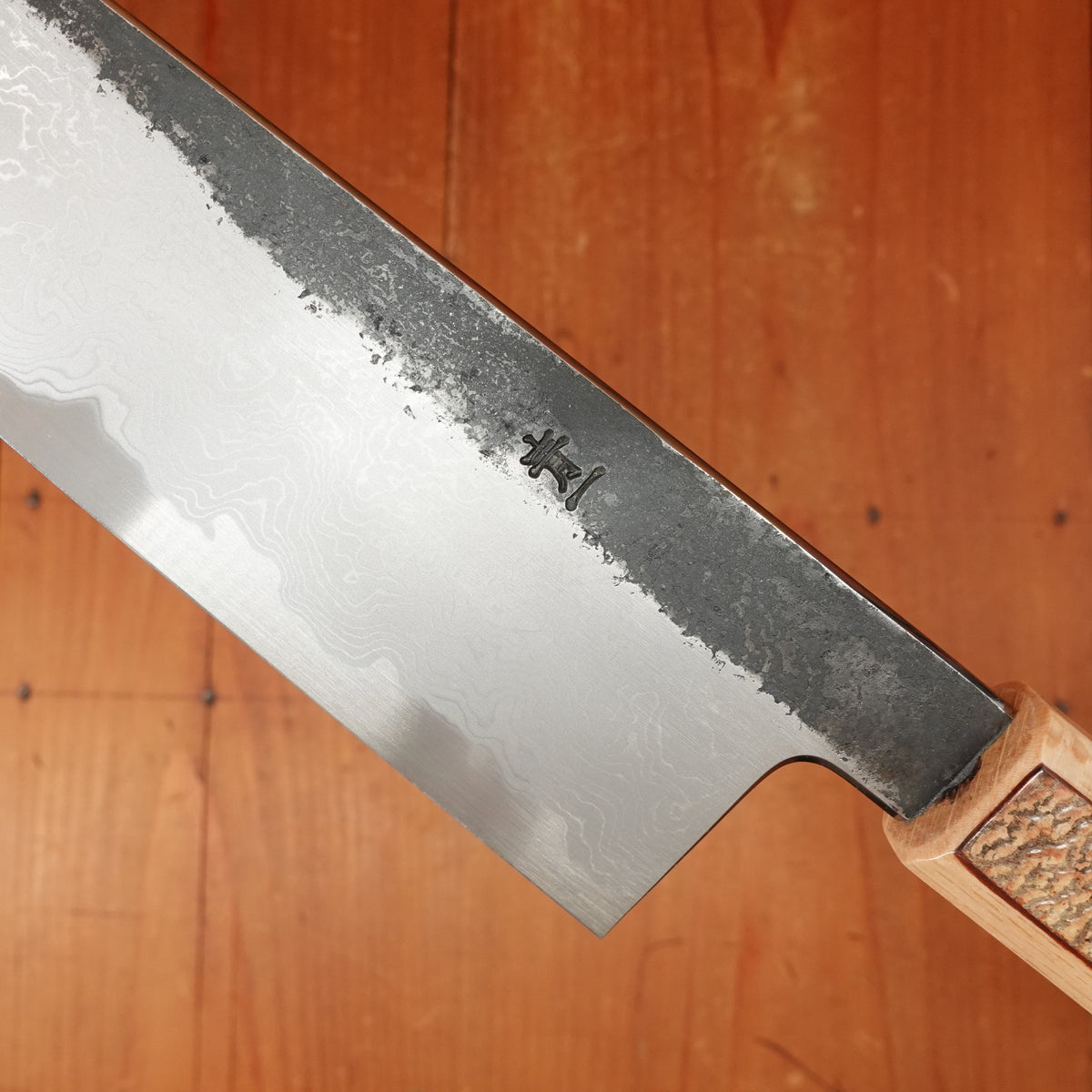 Hado Sumi B1D 210mm Tall Gyuto Aogami 1 Carbon Damascus Clad Urushi Sakura