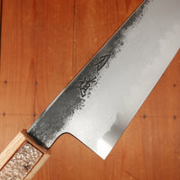 Hado Sumi B1D 210mm Tall Gyuto Aogami 1 Carbon Damascus Clad Urushi Sakura