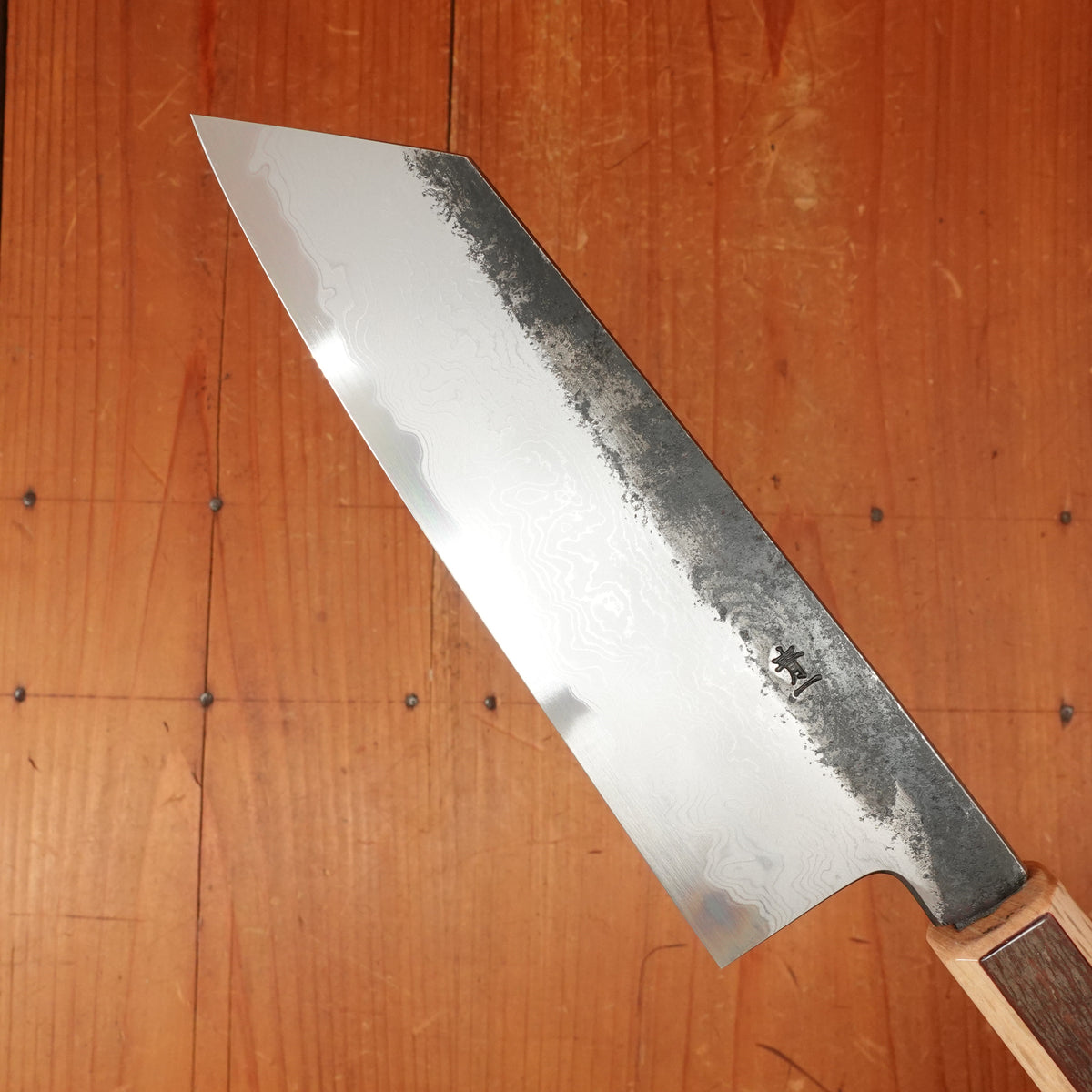 Hado Sumi B1D 180mm Bunka Aogami 1 Carbon Damascus Clad Urushi Sakura