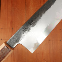 Hado Sumi B1D 180mm Bunka Aogami 1 Carbon Damascus Clad Urushi Sakura