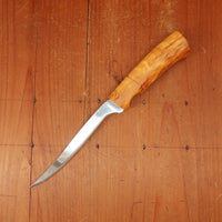Helle 153mm Steinbit 12C27 Stainless Curly Birch