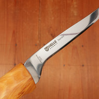 Helle 153mm Steinbit 12C27 Stainless Curly Birch