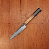 Hado Sumi 135mm Petty Shirogami 2 Kurouchi Finish Burnt Oak Handle