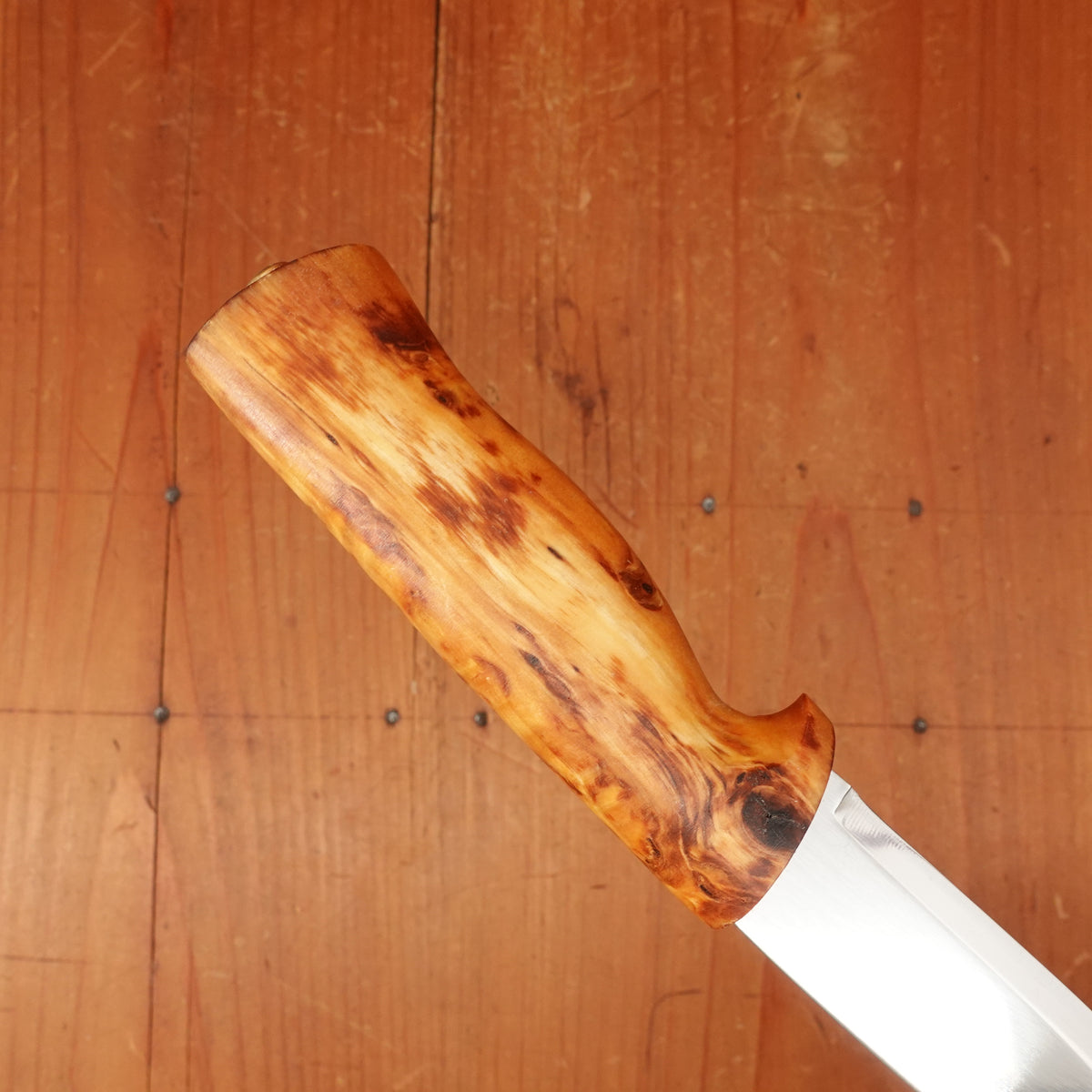 Helle 100mm Eggen Stainless Curly Birch