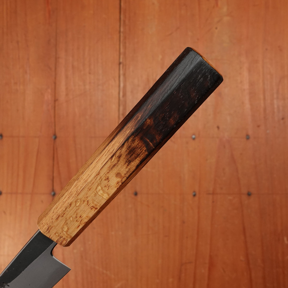 Hado Sumi 135mm Petty Shirogami 2 Kurouchi Finish Burnt Oak Handle