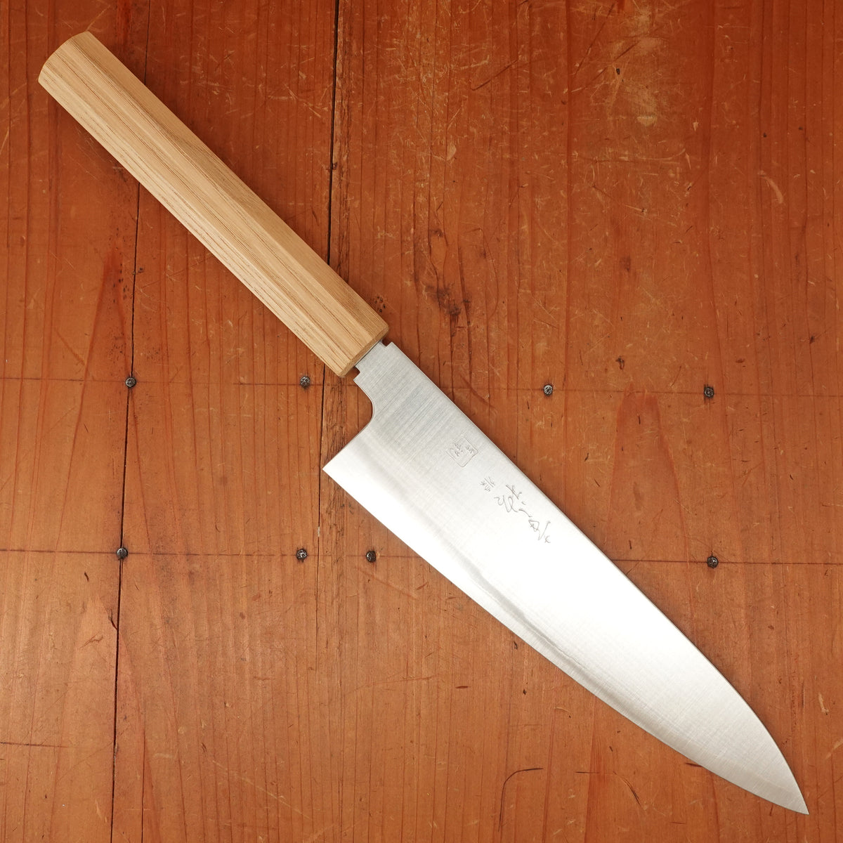 Konosuke Sanjo GS+ 210mm Gyuto SLD Khii Chestnut Handle with Sheath