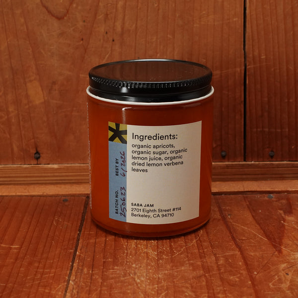 Saba Jam Apricot Lemon Verbena Jam - 8oz