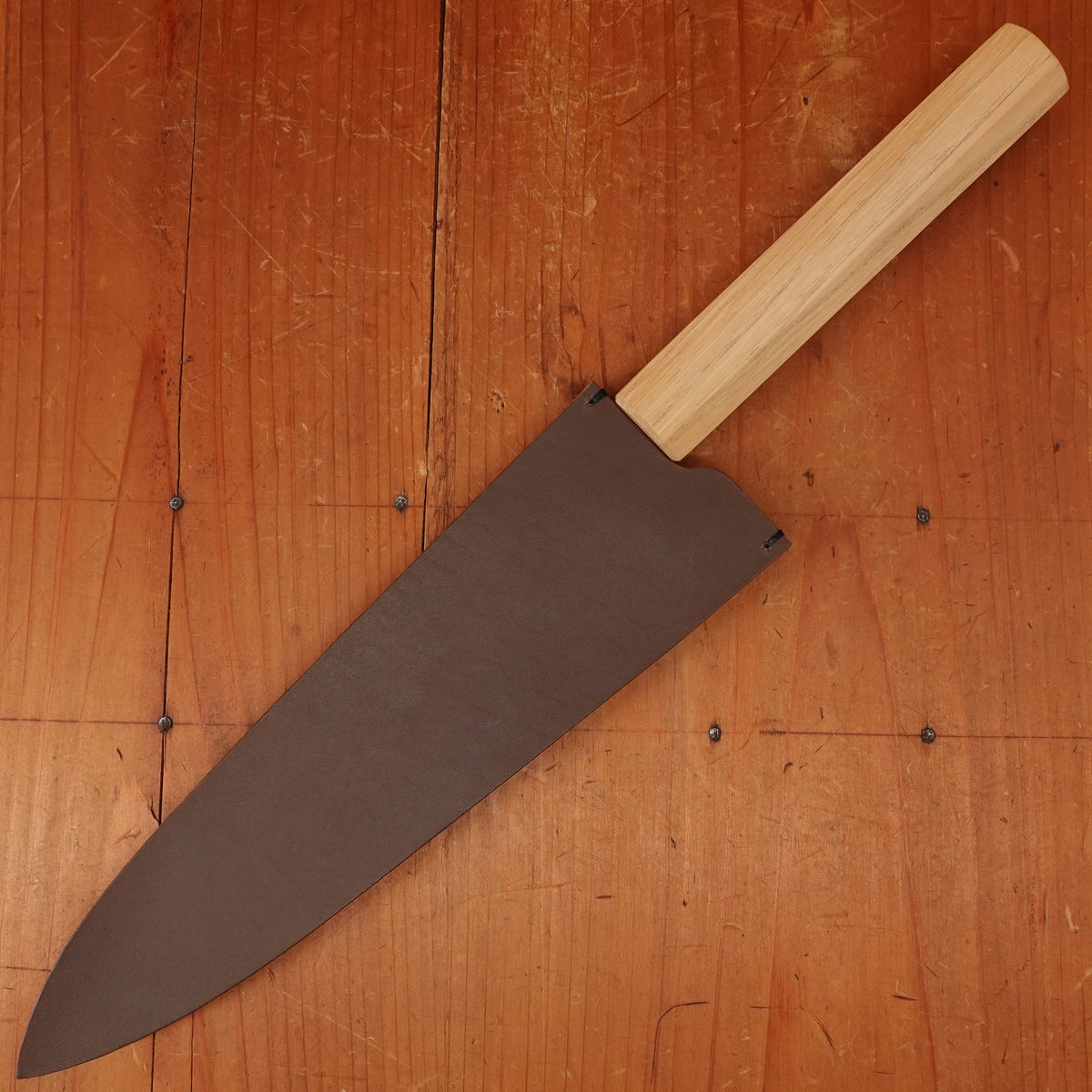 Konosuke Sanjo GS+ 210mm Gyuto SLD Khii Chestnut Handle with Sheath
