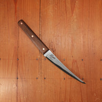 Silverthorn 6" Boning San Mai Stainless Clad O1 Carbon Steel USS N. Carolina Deck Teak Handle