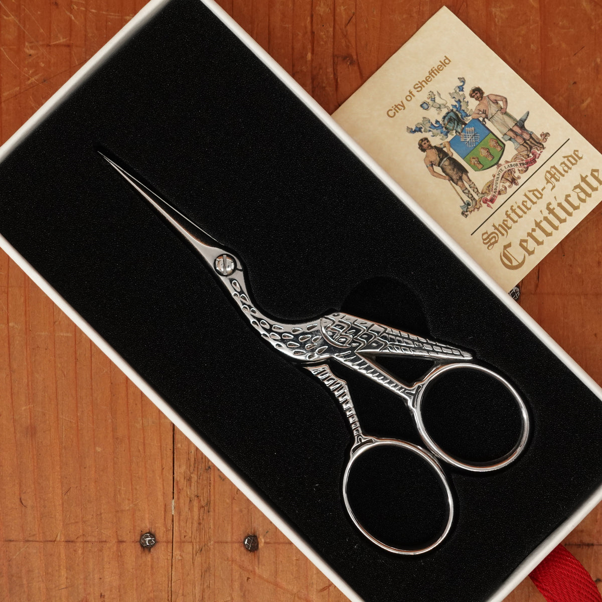 Ernest Wright Antique Stork Embroidery Scissors - Carbon Steel