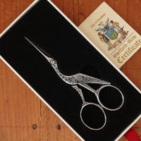 Ernest Wright Antique Stork Embroidery Scissors - Carbon Steel